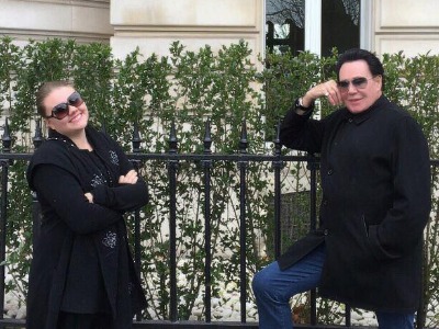 Kathleen McCrone's daughter, Lauren Ashley, and husband, Wayne Newton.